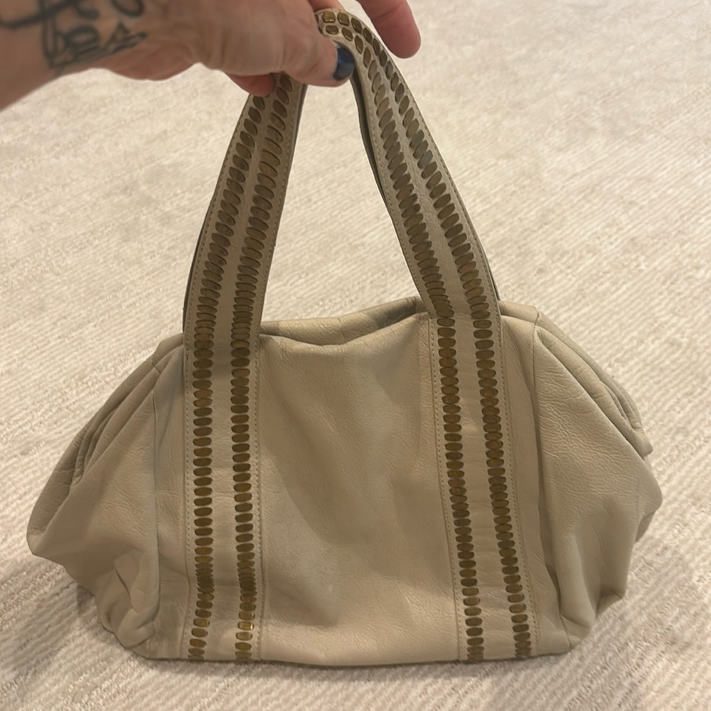 Colleen Cordero Handbag. Cream color
